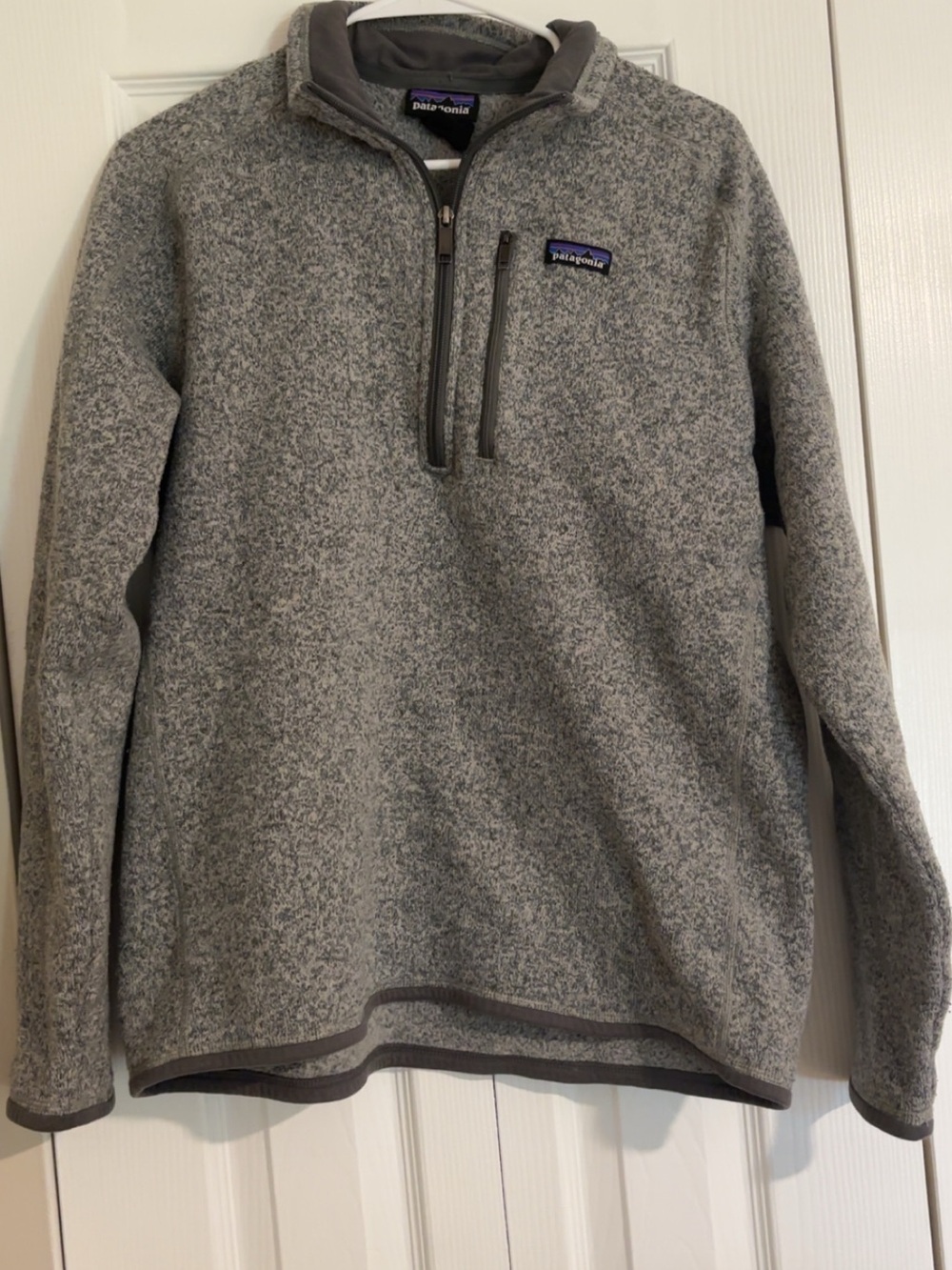 Patagonia Men’s Gray Quarter-Zip Better Sweater size Large